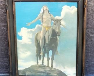 1930 Appeal to The Great Spirit Indian Print