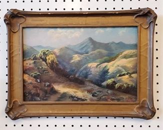 California landscape painting signed Jasper