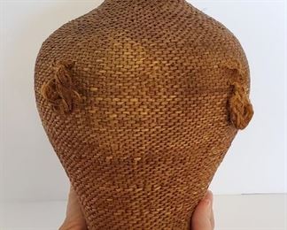 Antique Paiute Indian Water Bottle Basket