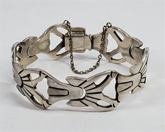 Mexican Sterling Silver Bracelet J. Sotelo Taxco