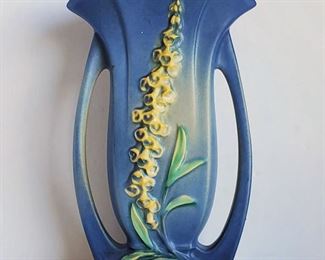 Roseville Freesia Vase and many more pieces of Roseville Pottery.