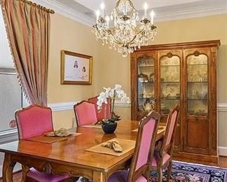 vintage Baker dining room furniture 