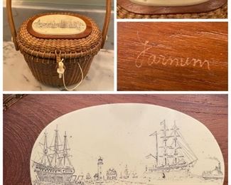 Vintage Nantucket basket purse