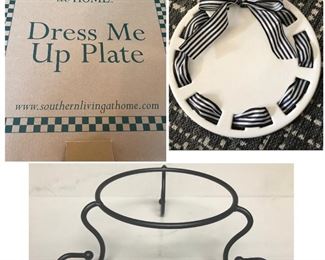 Southern living at home- dress me up plate with stand