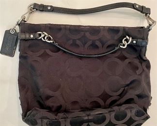 Black ladies Coach purse