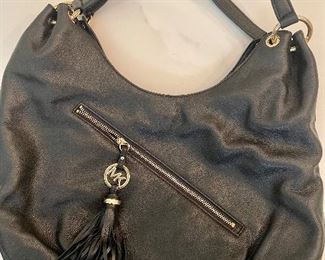 black leather Michael Kors purse