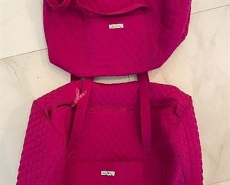 Fuchsia colored Vera Bradley totes