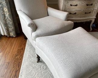 Chair and ottoman by Heritage Home Group