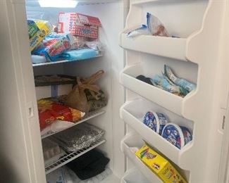(interior) upright freezer