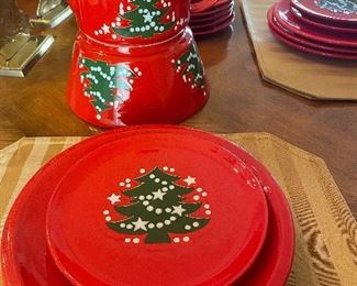 Vintage Waechtersbach Christmas Dinnerware - Original Christmas Tree Pattern - West Germany