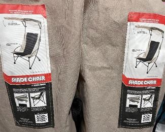2 “shade chairs” camp chairs