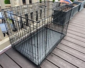 Large wire dog crate