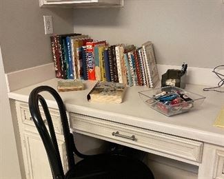 Bentwood chair & cookbooks