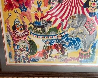 Circus print, artist proof