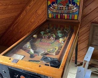 Williams Pin ball machine, 1958