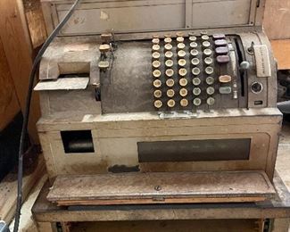 Antique cash register