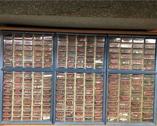 Small Parts Filled Organizer Cabinet 