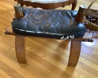 Camel saddle stool