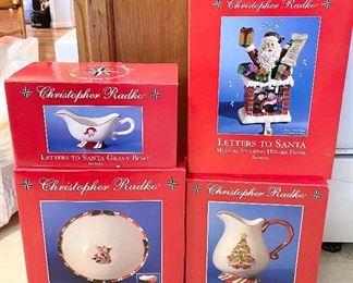 "Christopher Radko"  Serving Dishes , New In Box.