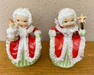 Vintage "Napco" Christmas Angel Figurine Bells