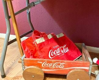 Coca-Cola Wooden Wagon