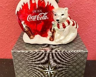 "Radko" Coca-Cola Polar Bear Ornament