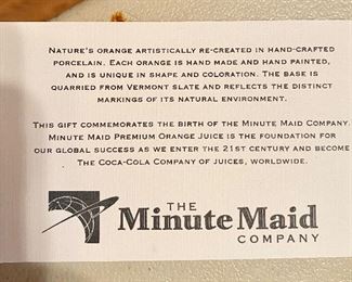 Additional photo of Minute Maid commemorative.