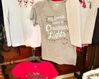 New women's Christmas t-shirts, mediums