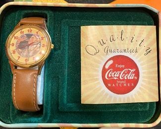 “1980’s” Women’s Coke Watch New in the Tin Case. Made in England