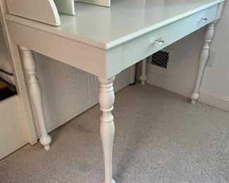 Pottery Barn Whitney Writing Desk with Whitney Desk Hutch in good condition with light wear 

The desk measures 43" x 22" x 30" with the hutch measuring 41.5" x 13" x 8". 