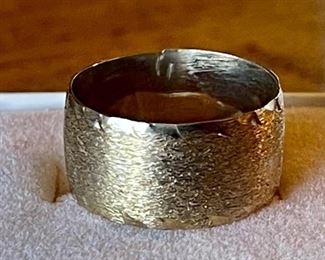 Antique 10k Gold Filled VIP Ring Band Size 6.75 