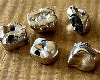 Collection Of 14k Gold Tooth Crowns - Empty Crowns 10.1g