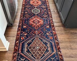 Beautiful Large runner 100% wool Purchased at Rugport12’4” x 3’4”