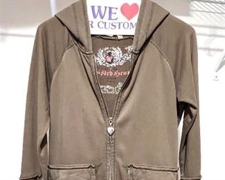 Juicy Couture hoodie w/rhinestone heart on the back - there is more clothes than what is shown in these pictures