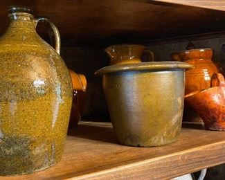 Chrome Red Pottery, Pottery Jugs and Pitchers 