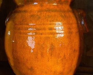 Brown Pottery Storage Jar with Lid (Arden, N.C.)