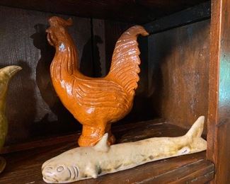 Larry Moore Pottery Catfish (Moore's Pottery Seagrove, N.C.)