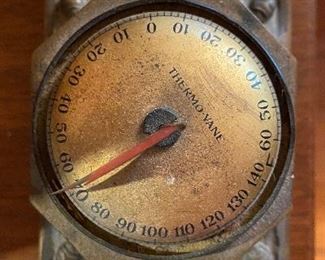 Art Deco/Nouveau Thermo Vane Thermometer 