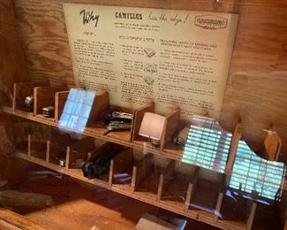 Early Camillus Country Store Knife Display