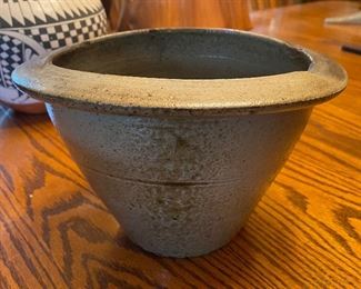 North Carolina Salt Glaze Pottery Cream Riser