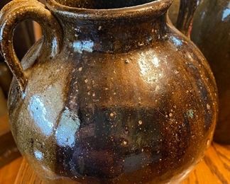 MB Signed Double Handle Pottery Pot