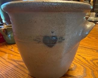 Cobalt Decorated ML Owens Pottery