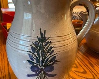 Decorated ML Owens Pitcher