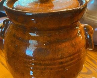 Signed North Carolina Pottery Storage Jar (EK/Kennedy)