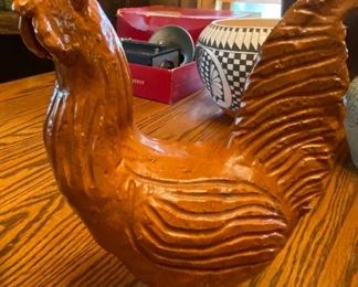 2000 Charlie Moore Pottery Rooster