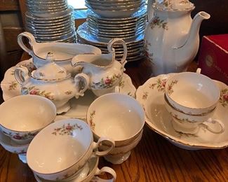 Old Haviland China Set (Rose Decorated)