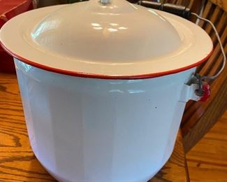 Red and White Enamelware