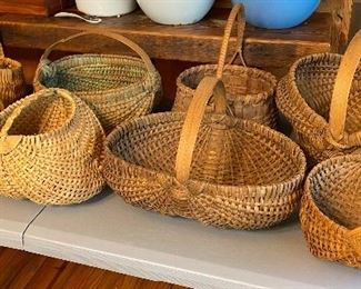 Several Nice Oak Baskets