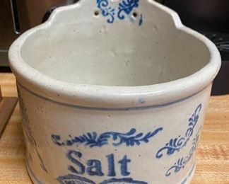 Stoneware Salt Container
