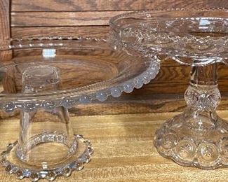 Candlewick and EAPG Cake Stand